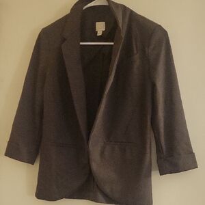 LC Lauren Conrad Charcoal Women's Suit Jacket